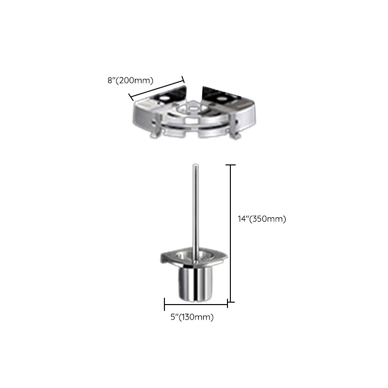 Modern Bathroom Hardware Set Silver Metal Bathroom Accessory Clearhalo 'Bathroom Hardware Sets' 'Bathroom Hardware' 'Bathroom Remodel & Bathroom Fixtures' 'bathroom_hardware_sets' 'Home Improvement' 'home_improvement' 'home_improvement_bathroom_hardware_sets' 7279076