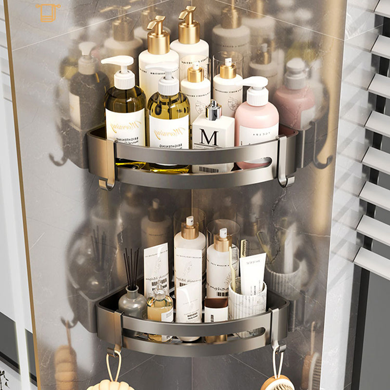 Modern Bathroom Hardware Set Grey Metal Bathroom Accessory Kit Anti-corrosion Clearhalo 'Bathroom Hardware Sets' 'Bathroom Hardware' 'Bathroom Remodel & Bathroom Fixtures' 'bathroom_hardware_sets' 'Home Improvement' 'home_improvement' 'home_improvement_bathroom_hardware_sets' 7279091