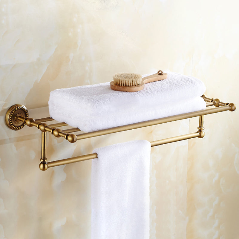 Traditional Bathroom Hardware Set Gold Metal Bathroom Accessory Kit Clearhalo 'Bathroom Hardware Sets' 'Bathroom Hardware' 'Bathroom Remodel & Bathroom Fixtures' 'bathroom_hardware_sets' 'Home Improvement' 'home_improvement' 'home_improvement_bathroom_hardware_sets' 7279099