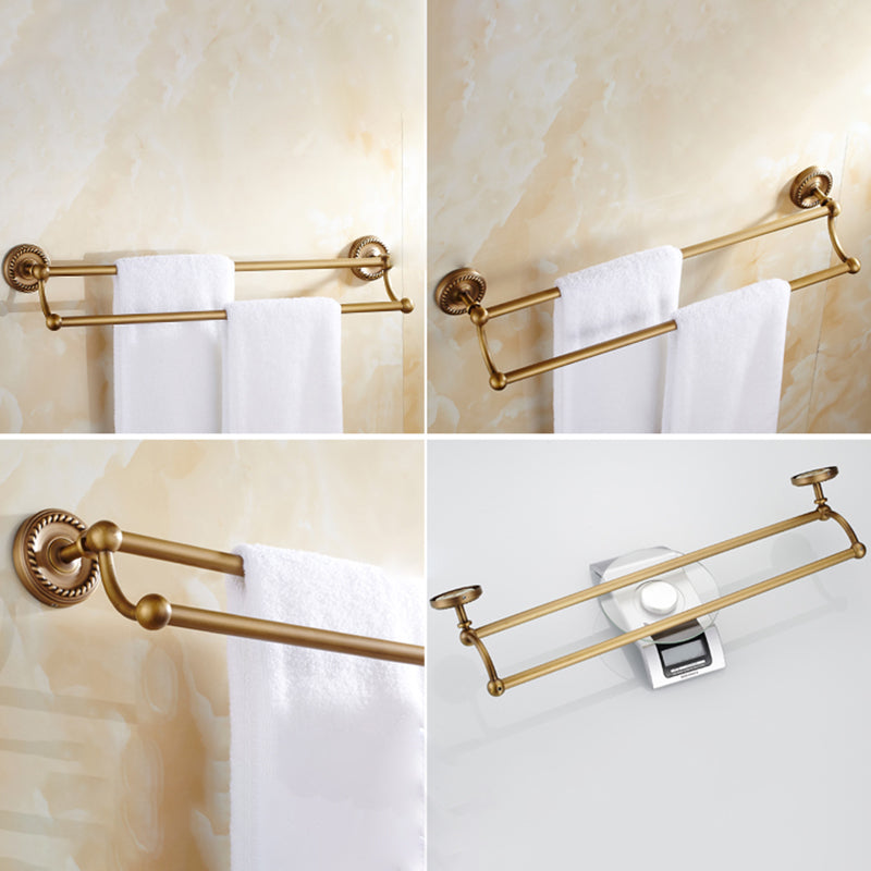 Traditional Bathroom Hardware Set Gold Metal Bathroom Accessory Kit Clearhalo 'Bathroom Hardware Sets' 'Bathroom Hardware' 'Bathroom Remodel & Bathroom Fixtures' 'bathroom_hardware_sets' 'Home Improvement' 'home_improvement' 'home_improvement_bathroom_hardware_sets' 7279106
