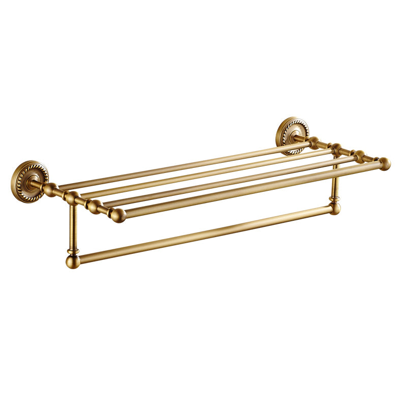 Traditional Bathroom Hardware Set Gold Metal Bathroom Accessory Kit Clearhalo 'Bathroom Hardware Sets' 'Bathroom Hardware' 'Bathroom Remodel & Bathroom Fixtures' 'bathroom_hardware_sets' 'Home Improvement' 'home_improvement' 'home_improvement_bathroom_hardware_sets' 7279108