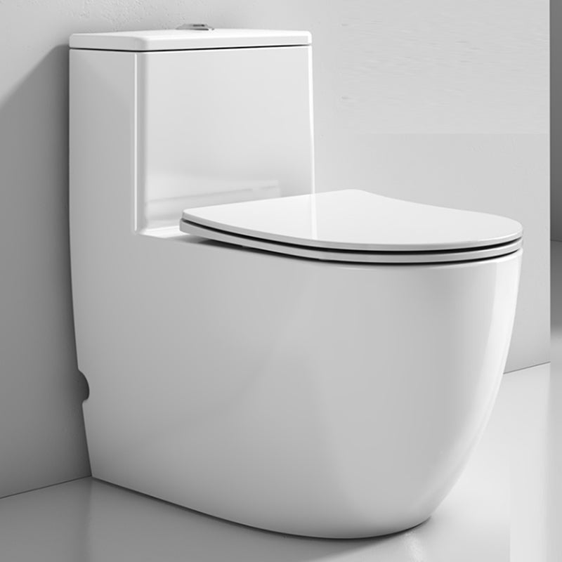 Modern White Floor Mounted Toilet Slow Close Seat Included Toilet Bowl for Bathroom 14" Clearhalo 'Bathroom Remodel & Bathroom Fixtures' 'Home Improvement' 'home_improvement' 'home_improvement_toilets' 'Toilets & Bidets' 'Toilets' 7279336