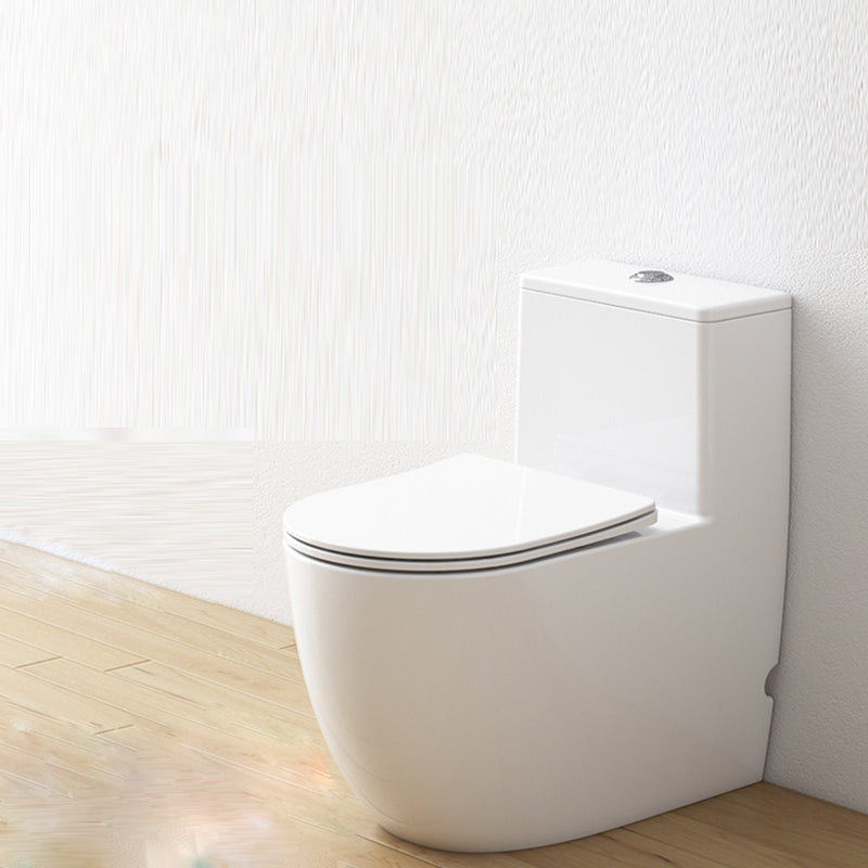 Modern White Floor Mounted Toilet Slow Close Seat Included Toilet Bowl for Bathroom 12" Clearhalo 'Bathroom Remodel & Bathroom Fixtures' 'Home Improvement' 'home_improvement' 'home_improvement_toilets' 'Toilets & Bidets' 'Toilets' 7279337