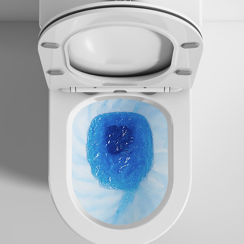 Modern White Floor Mounted Toilet Slow Close Seat Included Toilet Bowl for Bathroom Clearhalo 'Bathroom Remodel & Bathroom Fixtures' 'Home Improvement' 'home_improvement' 'home_improvement_toilets' 'Toilets & Bidets' 'Toilets' 7279343