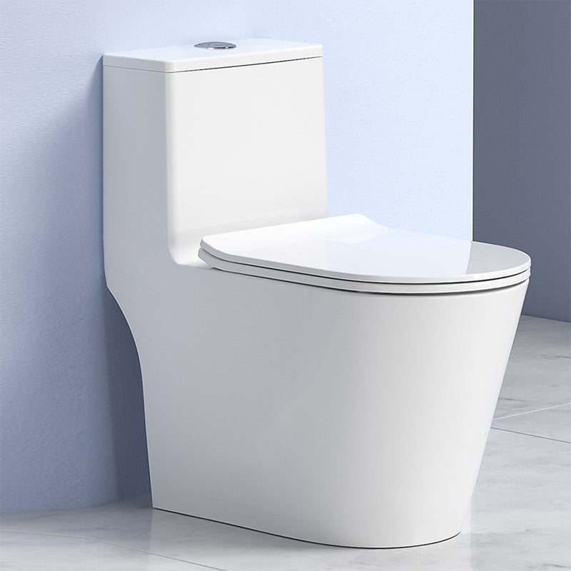 Modern Floor Mount Toilet Slow Close Seat Included Toilet Bowl for Bathroom Plastic 12" Clearhalo 'Bathroom Remodel & Bathroom Fixtures' 'Home Improvement' 'home_improvement' 'home_improvement_toilets' 'Toilets & Bidets' 'Toilets' 7279348