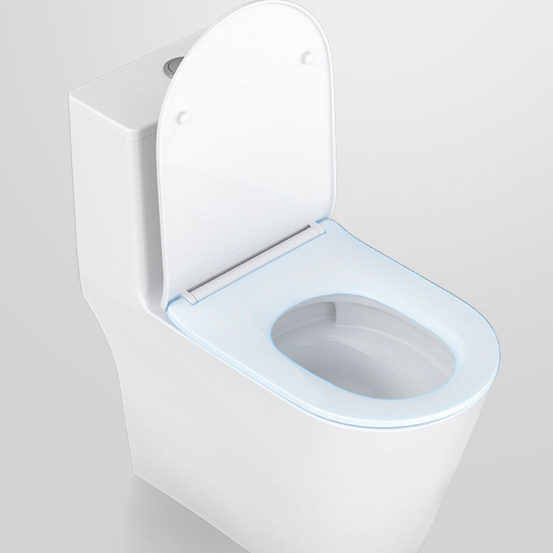 Modern Floor Mount Toilet Slow Close Seat Included Toilet Bowl for Bathroom Clearhalo 'Bathroom Remodel & Bathroom Fixtures' 'Home Improvement' 'home_improvement' 'home_improvement_toilets' 'Toilets & Bidets' 'Toilets' 7279358