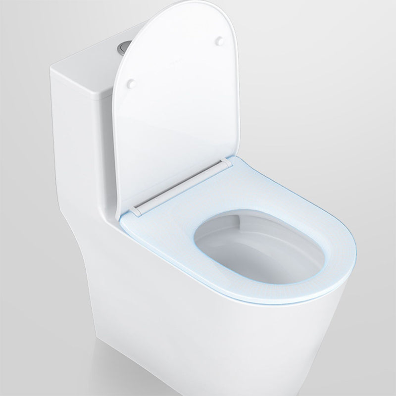 Modern Floor Mounted Toilet White Slow Close Seat Included Toilet Bowl for Bathroom Clearhalo 'Bathroom Remodel & Bathroom Fixtures' 'Home Improvement' 'home_improvement' 'home_improvement_toilets' 'Toilets & Bidets' 'Toilets' 7279374