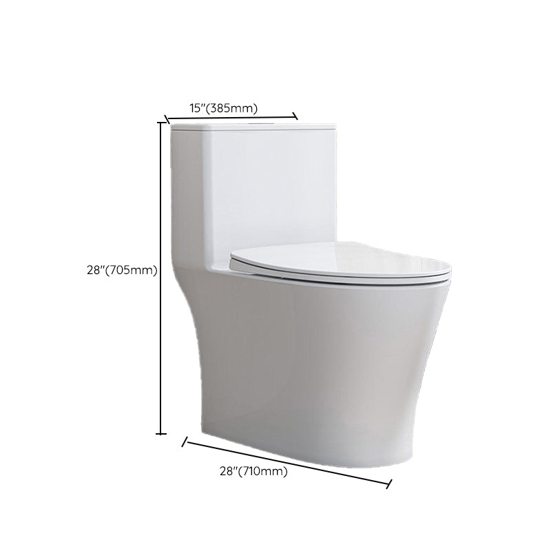 Modern Floor Mounted Toilet White Slow Close Seat Included Toilet Bowl for Bathroom Clearhalo 'Bathroom Remodel & Bathroom Fixtures' 'Home Improvement' 'home_improvement' 'home_improvement_toilets' 'Toilets & Bidets' 'Toilets' 7279377