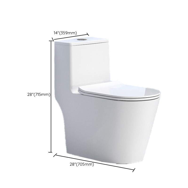 Modern Floor Mounted Toilet White Slow Close Seat Included Toilet Bowl for Bathroom Clearhalo 'Bathroom Remodel & Bathroom Fixtures' 'Home Improvement' 'home_improvement' 'home_improvement_toilets' 'Toilets & Bidets' 'Toilets' 7279379