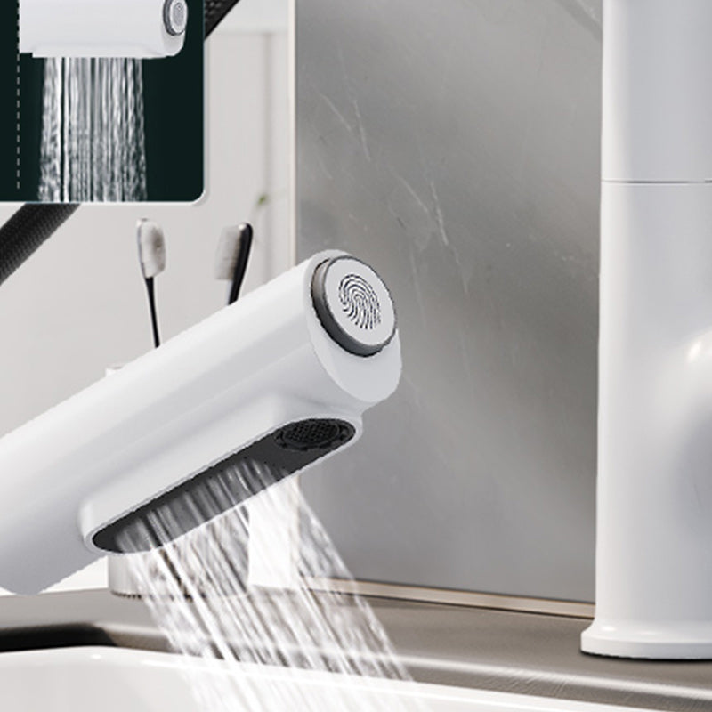 Swivel Spout Bathroom Sink Faucet with Lever Handle Vessel Sink Faucet Clearhalo 'Bathroom Remodel & Bathroom Fixtures' 'Bathroom Sink Faucets' 'Bathroom Sinks & Faucet Components' 'bathroom_sink_faucets' 'Home Improvement' 'home_improvement' 'home_improvement_bathroom_sink_faucets' 7279480