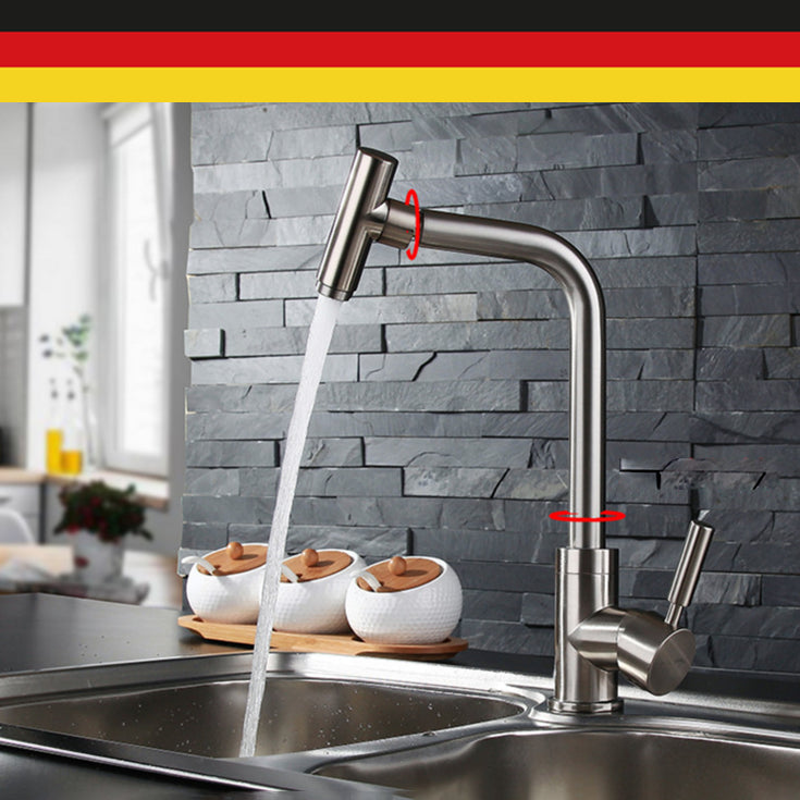 Modern Lead Free Water Filler One Handle High Arch Kitchen Faucet Clearhalo 'Home Improvement' 'home_improvement' 'home_improvement_kitchen_faucets' 'Kitchen Faucets' 'Kitchen Remodel & Kitchen Fixtures' 'Kitchen Sinks & Faucet Components' 'kitchen_faucets' 7279531
