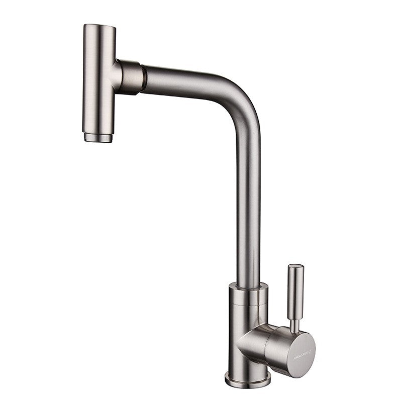 Modern Lead Free Water Filler One Handle High Arch Kitchen Faucet Clearhalo 'Home Improvement' 'home_improvement' 'home_improvement_kitchen_faucets' 'Kitchen Faucets' 'Kitchen Remodel & Kitchen Fixtures' 'Kitchen Sinks & Faucet Components' 'kitchen_faucets' 7279536