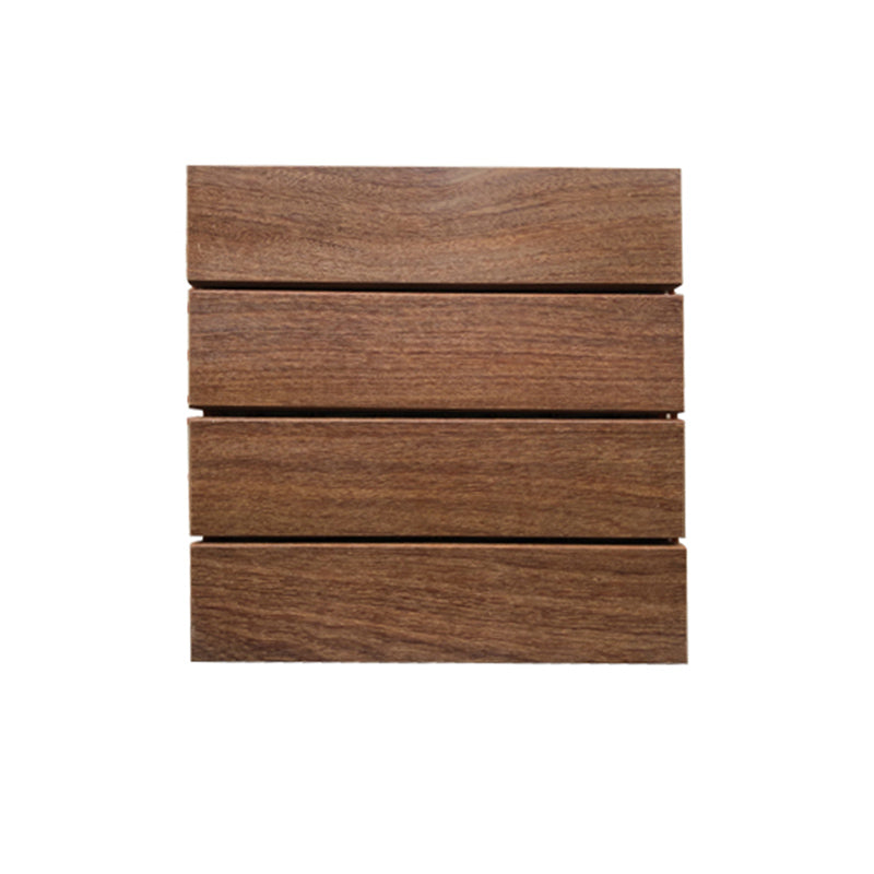 Classics Laminate Flooring Wood Click-Lock Waterproof Attached Underlayment Laminate Floor 12" x 12" Teak Clearhalo 'Flooring 'Home Improvement' 'home_improvement' 'home_improvement_laminate_flooring' 'Laminate Flooring' 'laminate_flooring' Walls and Ceiling' 7279826