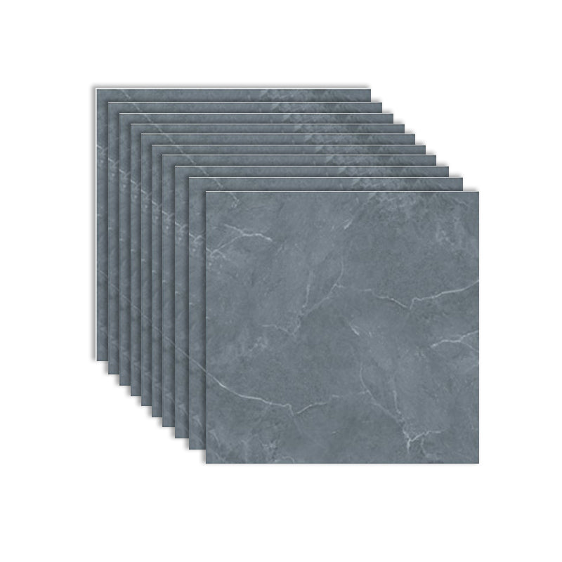 Modern Tile Flooring PVC Peel and Stick Marble Look Mildew Resistant Vinyl Tile Smoke Gray Clearhalo 'Flooring 'Home Improvement' 'home_improvement' 'home_improvement_vinyl_flooring' 'Vinyl Flooring' 'vinyl_flooring' Walls and Ceiling' 7279887