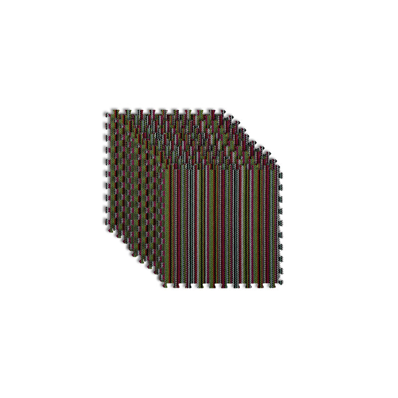 Non-Skid Carpet Tiles Indoor Interlocking Carpet Tiles with Scratch Resistant Red-Green Clearhalo 'Carpet Tiles & Carpet Squares' 'carpet_tiles_carpet_squares' 'Flooring 'Home Improvement' 'home_improvement' 'home_improvement_carpet_tiles_carpet_squares' Walls and Ceiling' 7279913