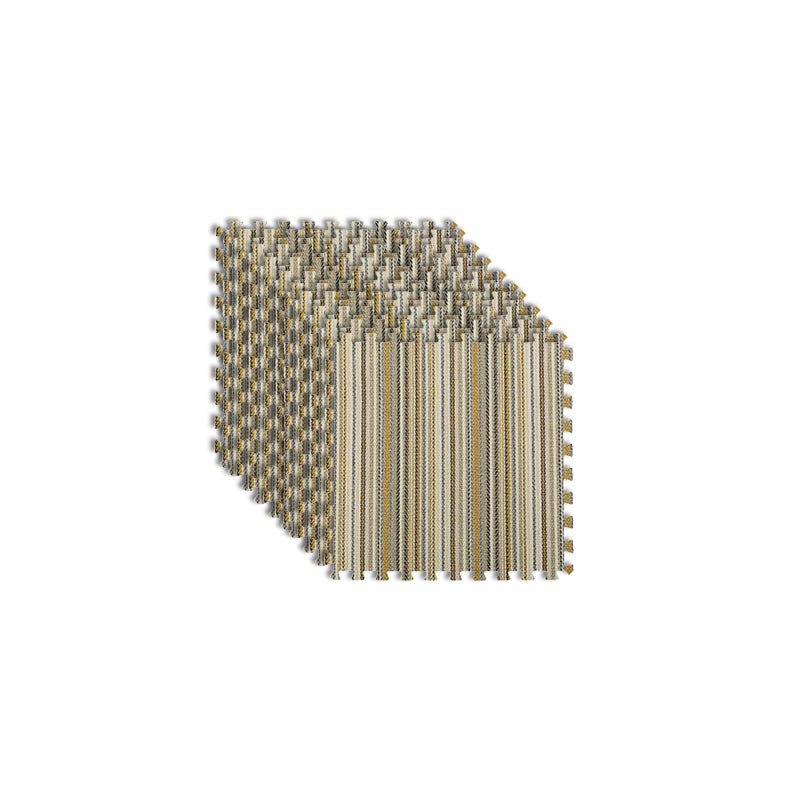 Non-Skid Carpet Tiles Indoor Interlocking Carpet Tiles with Scratch Resistant Dark Beige Clearhalo 'Carpet Tiles & Carpet Squares' 'carpet_tiles_carpet_squares' 'Flooring 'Home Improvement' 'home_improvement' 'home_improvement_carpet_tiles_carpet_squares' Walls and Ceiling' 7279926