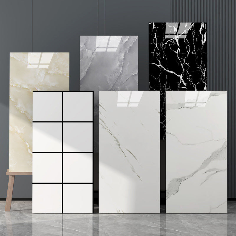 Floor Wall Tile Marble Pattern Wallpaper Rectangular Bathroom Kitchen Wallpaper Clearhalo 'Flooring 'Home Improvement' 'home_improvement' 'home_improvement_peel_stick_blacksplash' 'Peel & Stick Backsplash Tile' 'peel_stick_blacksplash' 'Walls & Ceilings' Walls and Ceiling' 7279932