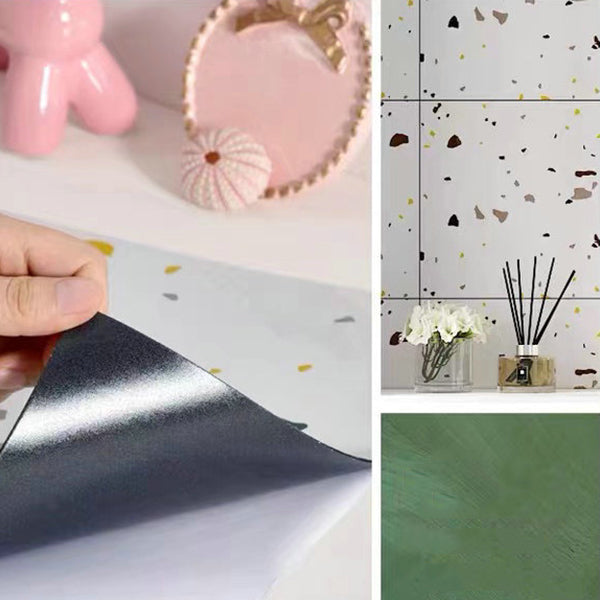 Floor Wall Tile Marble Pattern Wallpaper Rectangular Bathroom Kitchen Wallpaper Clearhalo 'Flooring 'Home Improvement' 'home_improvement' 'home_improvement_peel_stick_blacksplash' 'Peel & Stick Backsplash Tile' 'peel_stick_blacksplash' 'Walls & Ceilings' Walls and Ceiling' 7279935