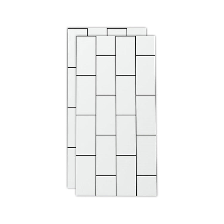 Floor Wall Tile Marble Pattern Wallpaper Rectangular Bathroom Kitchen Wallpaper Cream 1' x 2' Clearhalo 'Flooring 'Home Improvement' 'home_improvement' 'home_improvement_peel_stick_blacksplash' 'Peel & Stick Backsplash Tile' 'peel_stick_blacksplash' 'Walls & Ceilings' Walls and Ceiling' 7279943