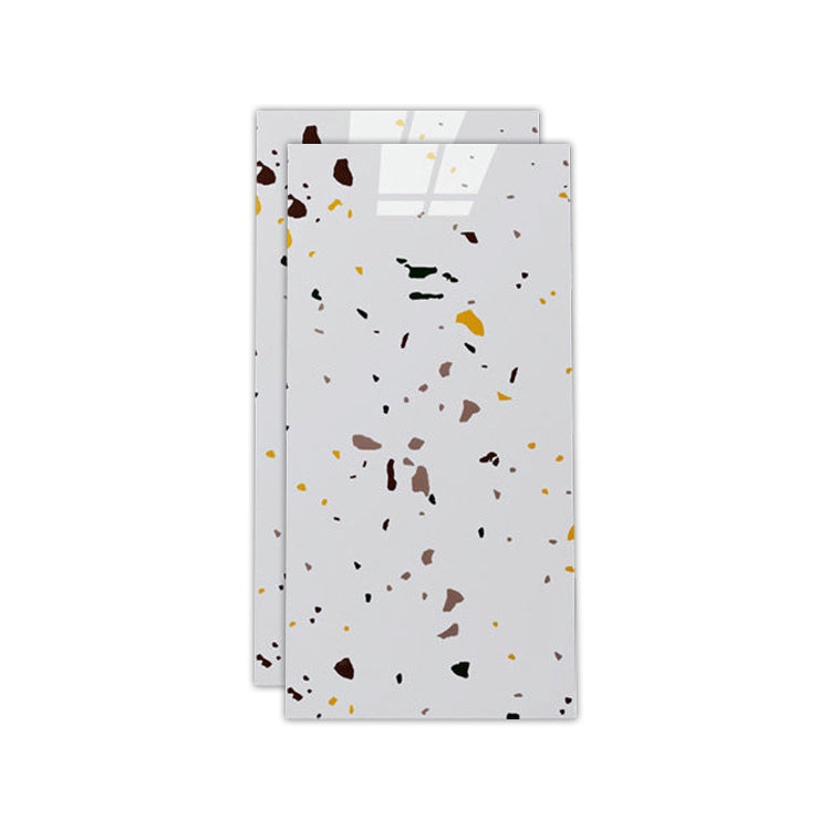 Floor Wall Tile Marble Pattern Wallpaper Rectangular Bathroom Kitchen Wallpaper Pearl White 1' x 2' Clearhalo 'Flooring 'Home Improvement' 'home_improvement' 'home_improvement_peel_stick_blacksplash' 'Peel & Stick Backsplash Tile' 'peel_stick_blacksplash' 'Walls & Ceilings' Walls and Ceiling' 7279945