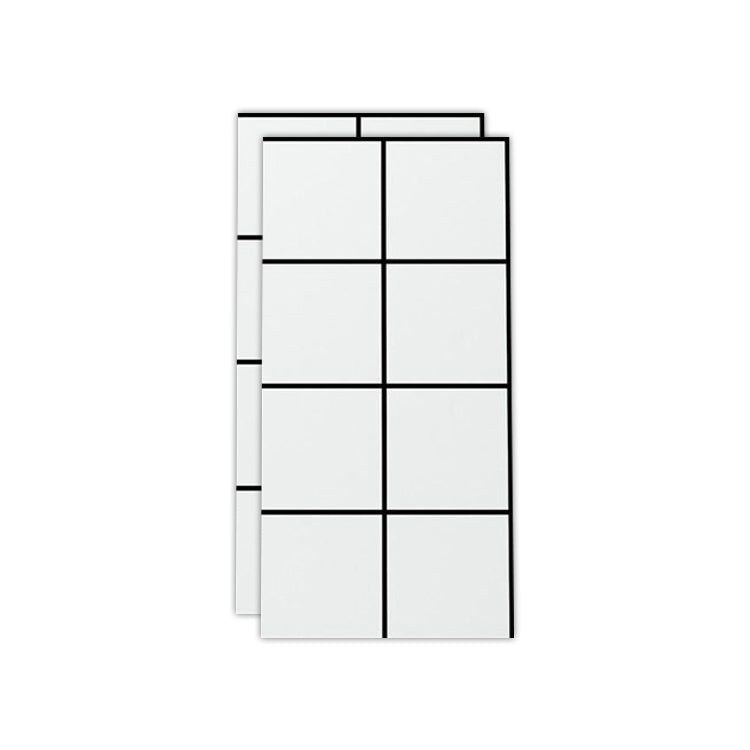 Floor Wall Tile Marble Pattern Wallpaper Rectangular Bathroom Kitchen Wallpaper White 1' x 2' Clearhalo 'Flooring 'Home Improvement' 'home_improvement' 'home_improvement_peel_stick_blacksplash' 'Peel & Stick Backsplash Tile' 'peel_stick_blacksplash' 'Walls & Ceilings' Walls and Ceiling' 7279948