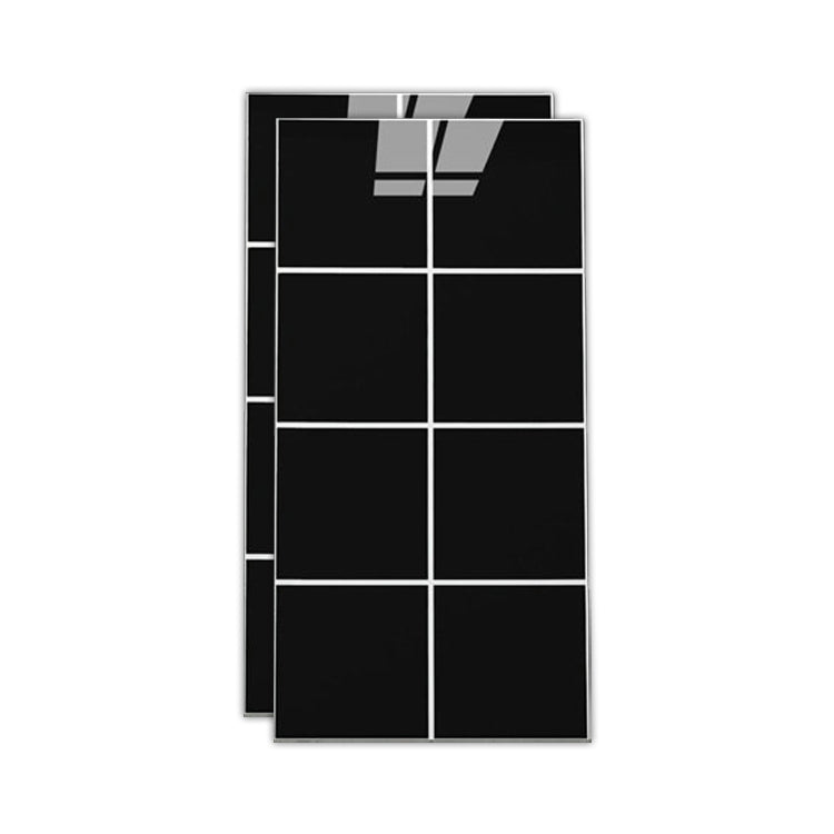 Floor Wall Tile Marble Pattern Wallpaper Rectangular Bathroom Kitchen Wallpaper Textured Black 1' x 2' Clearhalo 'Flooring 'Home Improvement' 'home_improvement' 'home_improvement_peel_stick_blacksplash' 'Peel & Stick Backsplash Tile' 'peel_stick_blacksplash' 'Walls & Ceilings' Walls and Ceiling' 7279951