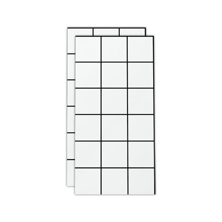 Floor Wall Tile Marble Pattern Wallpaper Rectangular Bathroom Kitchen Wallpaper White Inner 1' x 2' Clearhalo 'Flooring 'Home Improvement' 'home_improvement' 'home_improvement_peel_stick_blacksplash' 'Peel & Stick Backsplash Tile' 'peel_stick_blacksplash' 'Walls & Ceilings' Walls and Ceiling' 7279956