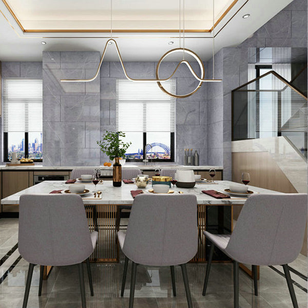 Floor Wall Tile Marble Pattern Wallpaper Rectangular Bathroom Kitchen Wallpaper Clearhalo 'Flooring 'Home Improvement' 'home_improvement' 'home_improvement_peel_stick_blacksplash' 'Peel & Stick Backsplash Tile' 'peel_stick_blacksplash' 'Walls & Ceilings' Walls and Ceiling' 7279958