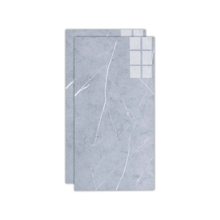 Floor Wall Tile Marble Pattern Wallpaper Rectangular Bathroom Kitchen Wallpaper Grey 1' x 2' Clearhalo 'Flooring 'Home Improvement' 'home_improvement' 'home_improvement_peel_stick_blacksplash' 'Peel & Stick Backsplash Tile' 'peel_stick_blacksplash' 'Walls & Ceilings' Walls and Ceiling' 7279963