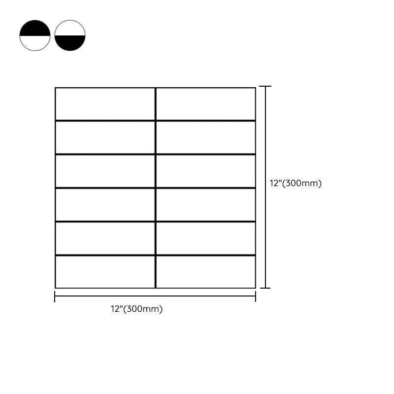 Tile-Peel & Stick Rectangle White Plastic Waterproof Tile-Peel & Stick for Shower 10 Pack Clearhalo 'Flooring 'Home Improvement' 'home_improvement' 'home_improvement_peel_stick_blacksplash' 'Peel & Stick Backsplash Tile' 'peel_stick_blacksplash' 'Walls & Ceilings' Walls and Ceiling' 7279982