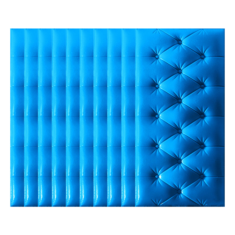 Modern Style Foam Waterproof Wall Paneling Bed Room 3D Wall Paneling with Cushion Dark Blue Clearhalo 'Flooring 'Home Improvement' 'home_improvement' 'home_improvement_wall_paneling' 'Wall Paneling' 'wall_paneling' 'Walls & Ceilings' Walls and Ceiling' 7280017