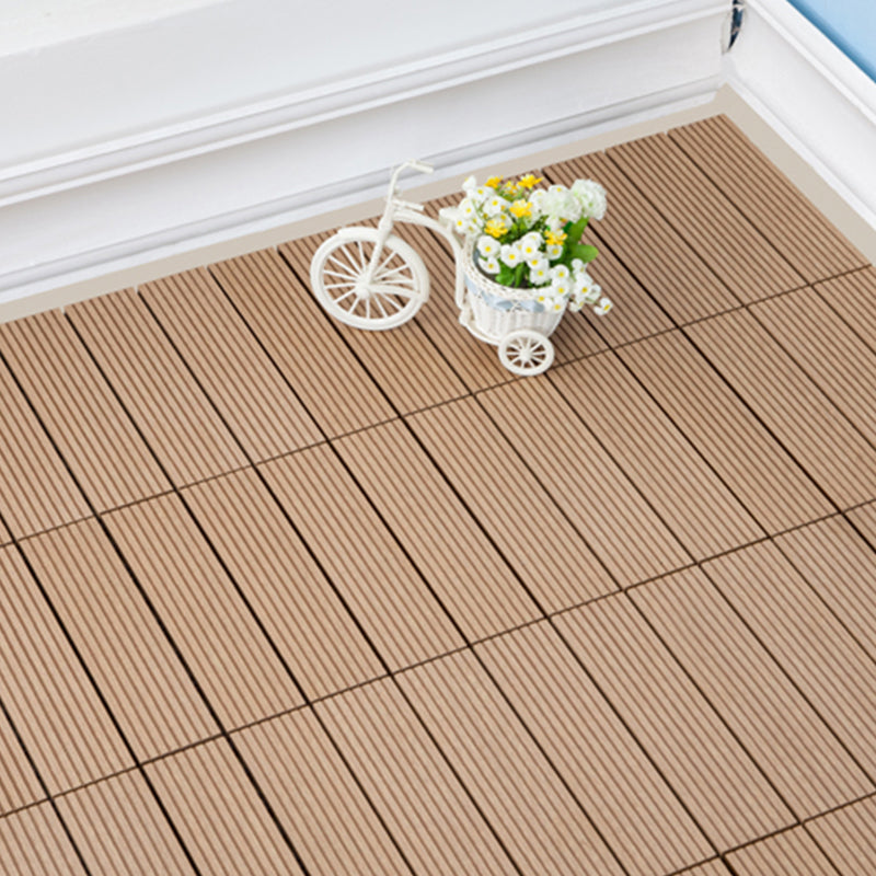 Tradition Rectangle Wood Tile Wire Brushed Brown Engineered Wood for Patio Garden Clearhalo 'Flooring 'Hardwood Flooring' 'hardwood_flooring' 'Home Improvement' 'home_improvement' 'home_improvement_hardwood_flooring' Walls and Ceiling' 7280049