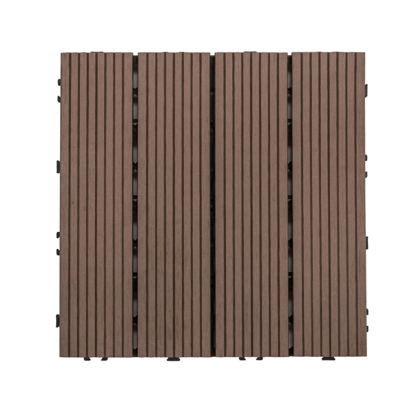Tradition Rectangle Wood Tile Wire Brushed Brown Engineered Wood for Patio Garden Coffee Clearhalo 'Flooring 'Hardwood Flooring' 'hardwood_flooring' 'Home Improvement' 'home_improvement' 'home_improvement_hardwood_flooring' Walls and Ceiling' 7280052
