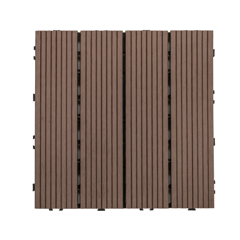 Tradition Rectangle Wood Tile Wire Brushed Brown Engineered Wood for Patio Garden Coffee Clearhalo 'Flooring 'Hardwood Flooring' 'hardwood_flooring' 'Home Improvement' 'home_improvement' 'home_improvement_hardwood_flooring' Walls and Ceiling' 7280052