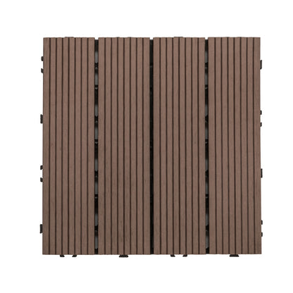 Tradition Rectangle Wood Tile Wire Brushed Brown Engineered Wood for Patio Garden Coffee Clearhalo 'Flooring 'Hardwood Flooring' 'hardwood_flooring' 'Home Improvement' 'home_improvement' 'home_improvement_hardwood_flooring' Walls and Ceiling' 7280052