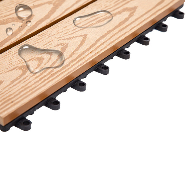 Tradition Rectangle Wood Tile Wire Brushed Brown Engineered Wood for Patio Garden Clearhalo 'Flooring 'Hardwood Flooring' 'hardwood_flooring' 'Home Improvement' 'home_improvement' 'home_improvement_hardwood_flooring' Walls and Ceiling' 7280054