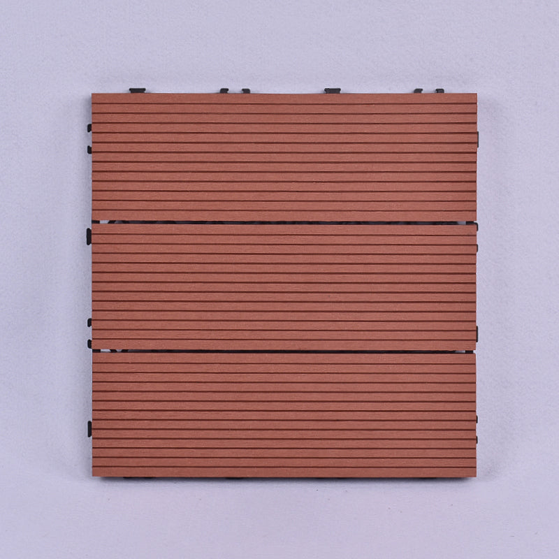 Tradition Rectangle Wood Tile Wire Brushed Brown Engineered Wood for Patio Garden Dark Wood Clearhalo 'Flooring 'Hardwood Flooring' 'hardwood_flooring' 'Home Improvement' 'home_improvement' 'home_improvement_hardwood_flooring' Walls and Ceiling' 7280055