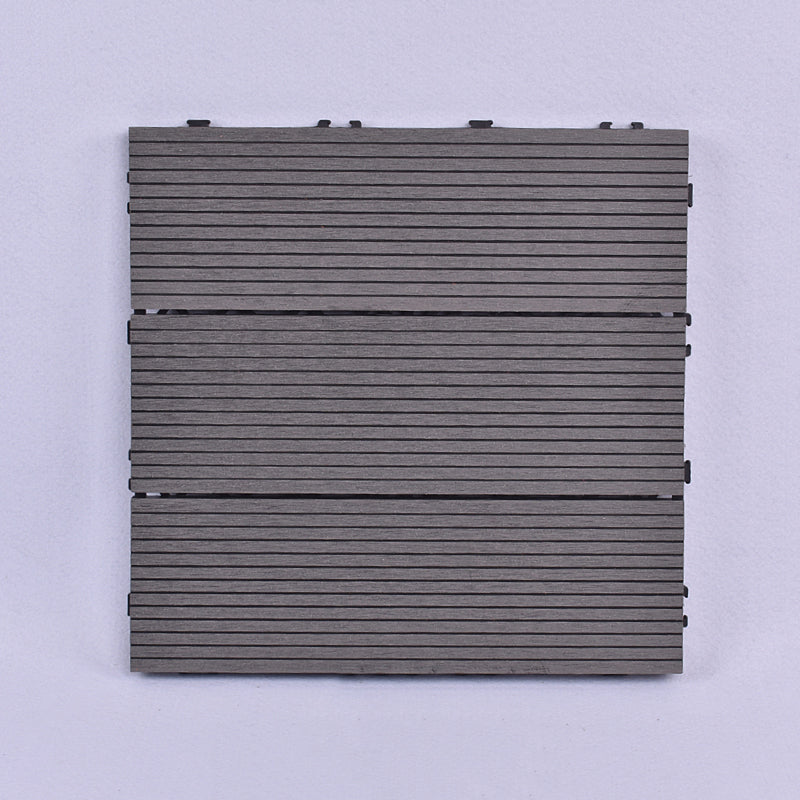 Tradition Rectangle Wood Tile Wire Brushed Brown Engineered Wood for Patio Garden Heather Gray Clearhalo 'Flooring 'Hardwood Flooring' 'hardwood_flooring' 'Home Improvement' 'home_improvement' 'home_improvement_hardwood_flooring' Walls and Ceiling' 7280056