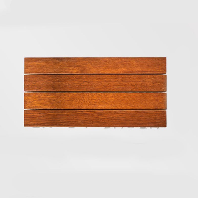 Modern Style Square Wood Flooring Anti-corrosion Outdoor Wood Flooring 24"L x 12"W x 1"H Brown Clearhalo 'Flooring 'Hardwood Flooring' 'hardwood_flooring' 'Home Improvement' 'home_improvement' 'home_improvement_hardwood_flooring' Walls and Ceiling' 7280094
