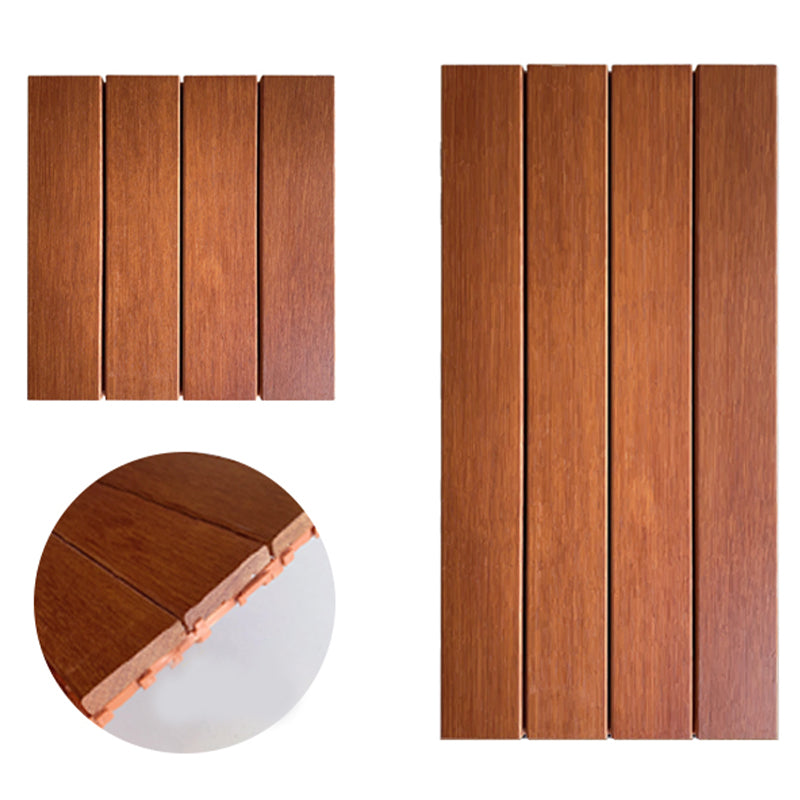 Modern Style Square Wood Flooring Anti-corrosion Outdoor Wood Flooring Clearhalo 'Flooring 'Hardwood Flooring' 'hardwood_flooring' 'Home Improvement' 'home_improvement' 'home_improvement_hardwood_flooring' Walls and Ceiling' 7280104