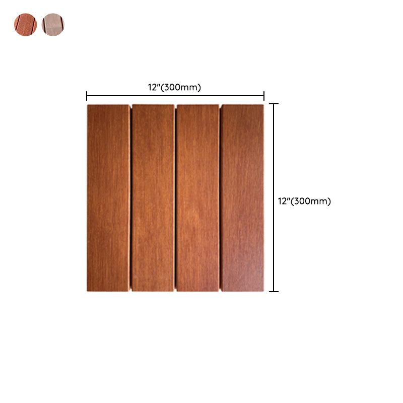 Modern Style Square Wood Flooring Anti-corrosion Outdoor Wood Flooring Clearhalo 'Flooring 'Hardwood Flooring' 'hardwood_flooring' 'Home Improvement' 'home_improvement' 'home_improvement_hardwood_flooring' Walls and Ceiling' 7280106