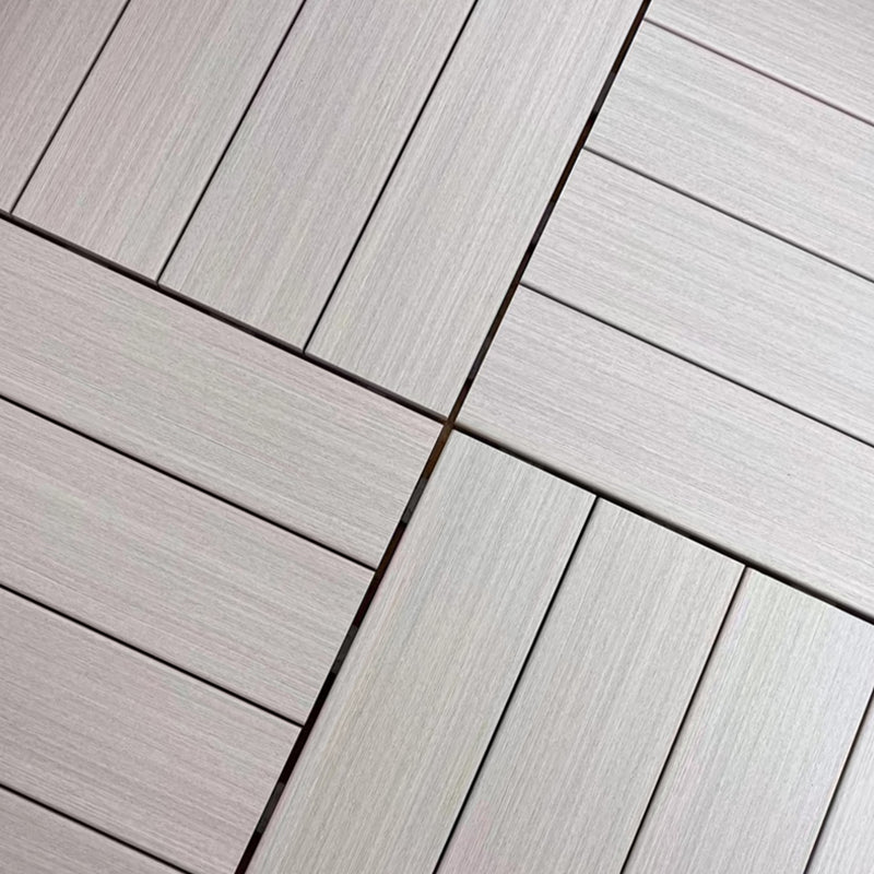 Modern Style Wood Flooring Non-slip Rectangle Outdoor Wood Flooring Gray-White Clearhalo 'Flooring 'Hardwood Flooring' 'hardwood_flooring' 'Home Improvement' 'home_improvement' 'home_improvement_hardwood_flooring' Walls and Ceiling' 7280110