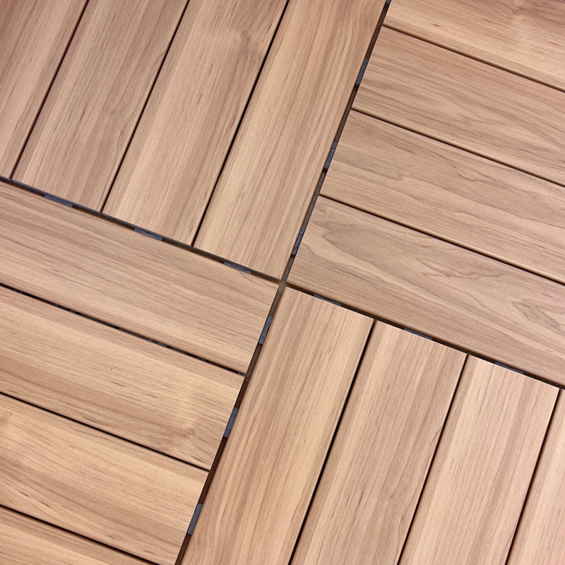 Modern Style Wood Flooring Non-slip Rectangle Outdoor Wood Flooring Natural Clearhalo 'Flooring 'Hardwood Flooring' 'hardwood_flooring' 'Home Improvement' 'home_improvement' 'home_improvement_hardwood_flooring' Walls and Ceiling' 7280111