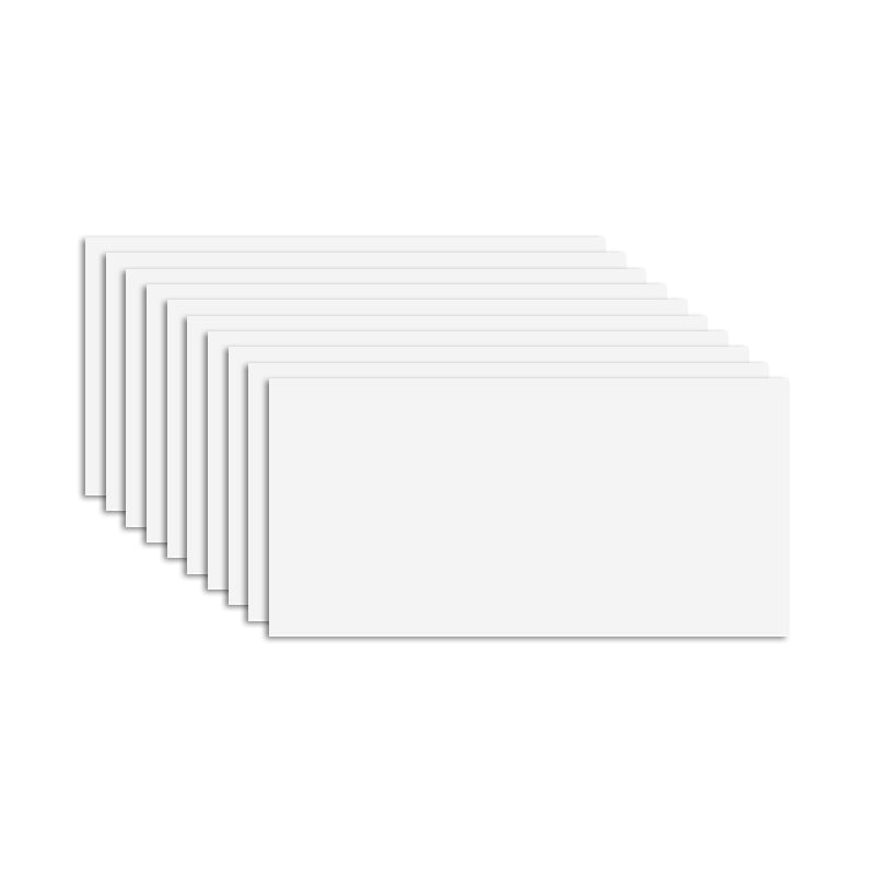 PVC Tile Peel and Stick Tile Kitchen Waterproof Backsplash Peel and Stick Wall Tile White 10-Piece Set Clearhalo 'Flooring 'Home Improvement' 'home_improvement' 'home_improvement_peel_stick_blacksplash' 'Peel & Stick Backsplash Tile' 'peel_stick_blacksplash' 'Walls & Ceilings' Walls and Ceiling' 7280162