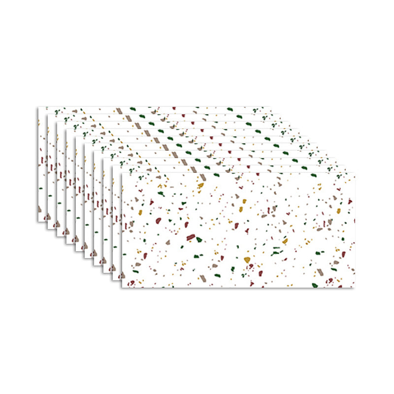 PVC Tile Peel and Stick Tile Kitchen Waterproof Backsplash Peel and Stick Wall Tile Multi-Color 10-Piece Set Clearhalo 'Flooring 'Home Improvement' 'home_improvement' 'home_improvement_peel_stick_blacksplash' 'Peel & Stick Backsplash Tile' 'peel_stick_blacksplash' 'Walls & Ceilings' Walls and Ceiling' 7280166