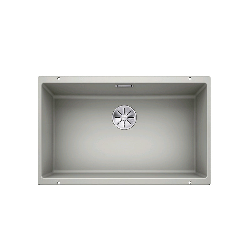 Single Basin Kitchen Sink Quartz Kitchen Sink with Drain Strainer Kit Clearhalo 'Home Improvement' 'home_improvement' 'home_improvement_kitchen_sinks' 'Kitchen Remodel & Kitchen Fixtures' 'Kitchen Sinks & Faucet Components' 'Kitchen Sinks' 'kitchen_sinks' 7281383