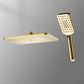 Shower Combo 3 Settings Adjustable Spray Pattern Handheld Shower Head Gold Handheld Shower & Large Shower Head Clearhalo 'Bathroom Remodel & Bathroom Fixtures' 'Home Improvement' 'home_improvement' 'home_improvement_shower_heads' 'Shower Heads' 'shower_heads' 'Showers & Bathtubs Plumbing' 'Showers & Bathtubs' 7281416
