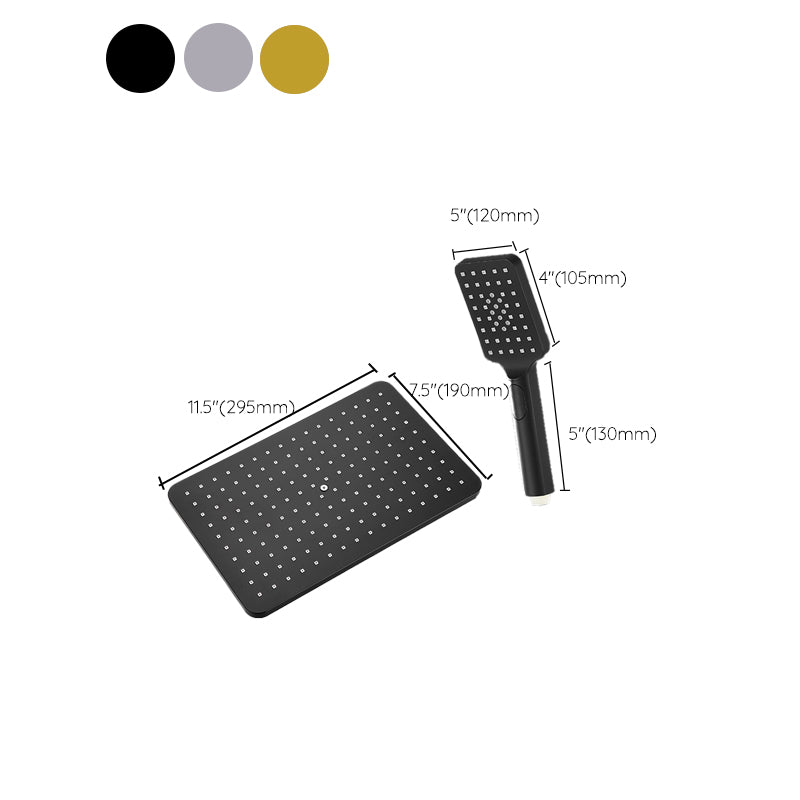 Shower Combo 3 Settings Adjustable Spray Pattern Handheld Shower Head Clearhalo 'Bathroom Remodel & Bathroom Fixtures' 'Home Improvement' 'home_improvement' 'home_improvement_shower_heads' 'Shower Heads' 'shower_heads' 'Showers & Bathtubs Plumbing' 'Showers & Bathtubs' 7281421