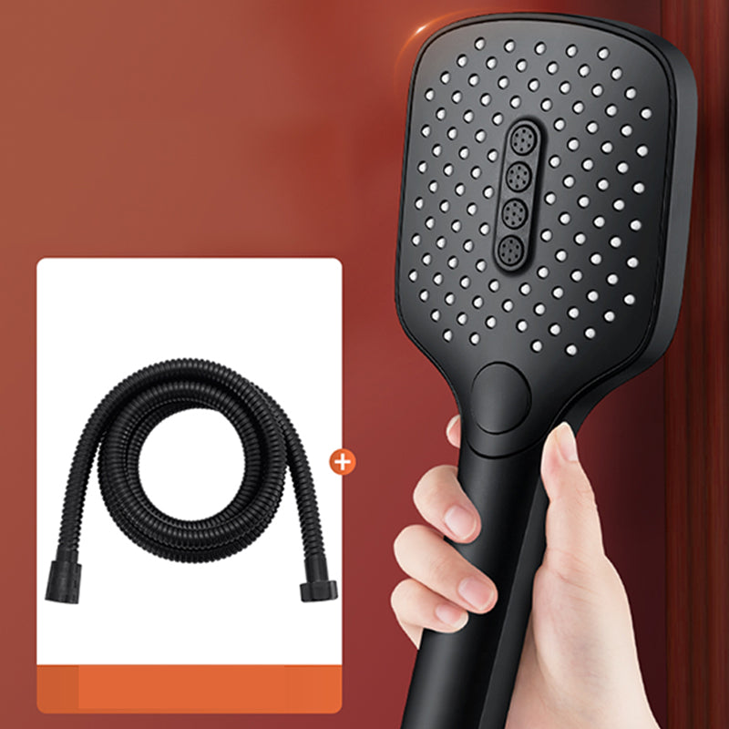 Handheld Shower Head 3 Settings Adjustable Spray Pattern Showerhead Black Shower Head with Hose Clearhalo 'Bathroom Remodel & Bathroom Fixtures' 'Home Improvement' 'home_improvement' 'home_improvement_shower_heads' 'Shower Heads' 'shower_heads' 'Showers & Bathtubs Plumbing' 'Showers & Bathtubs' 7281448