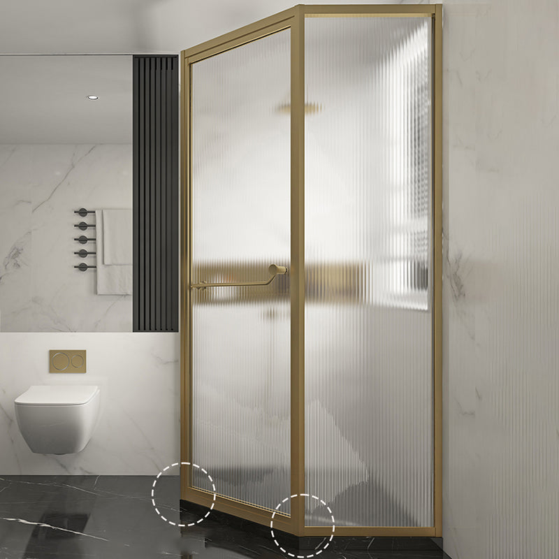 Clear Tempered Glass Shower Enclosure Framed Neo-Angle Shower Enclosure Clearhalo 'Bathroom Remodel & Bathroom Fixtures' 'Home Improvement' 'home_improvement' 'home_improvement_shower_stalls_enclosures' 'Shower Stalls & Enclosures' 'shower_stalls_enclosures' 'Showers & Bathtubs' 7281516